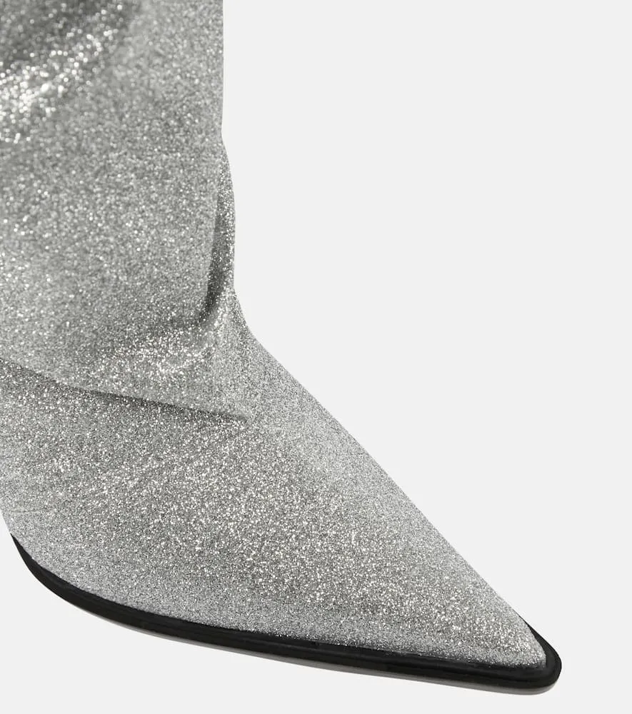Alexandre Vauthier Glitter knee-high boots