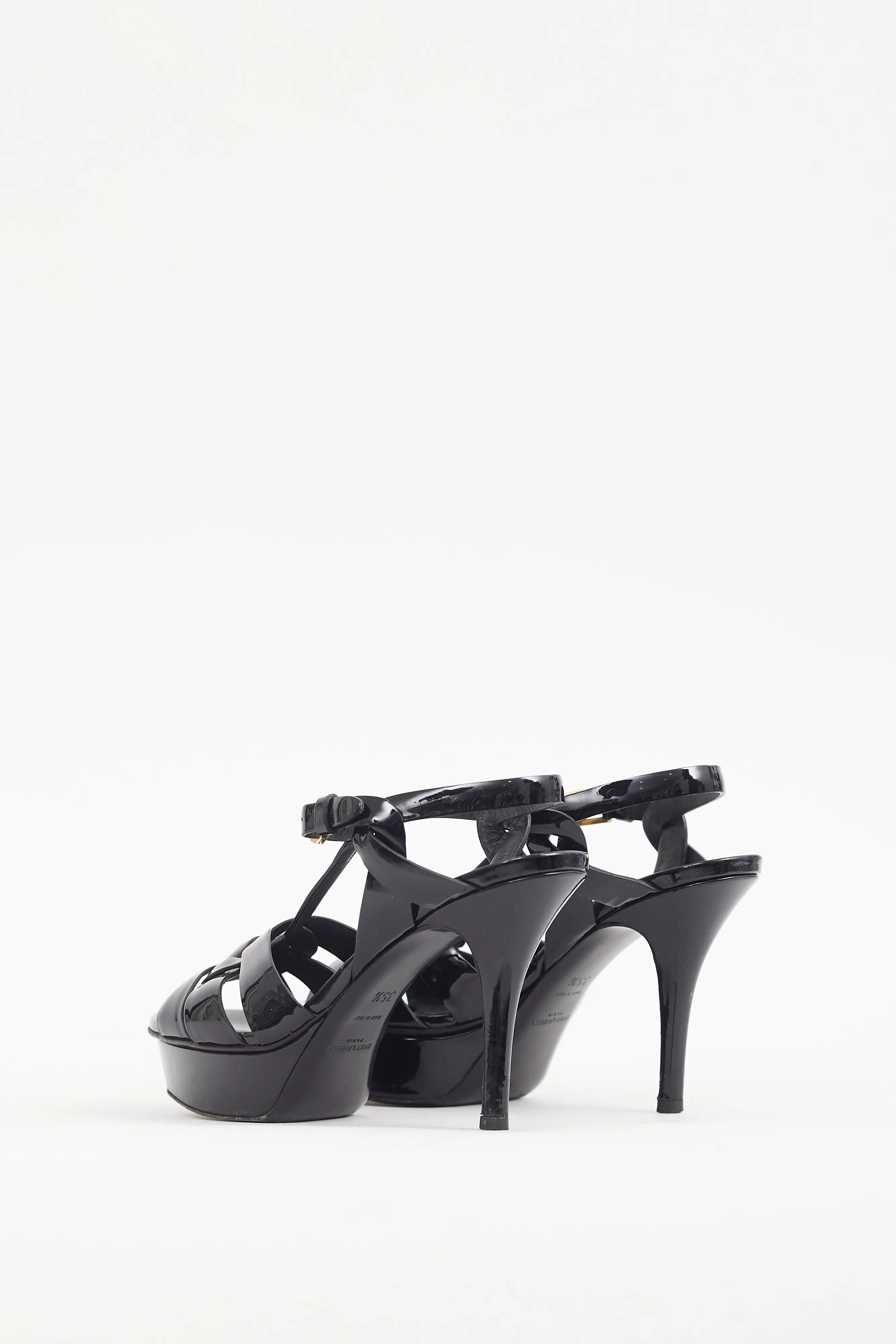 Black Patent Leather Tribute Heel