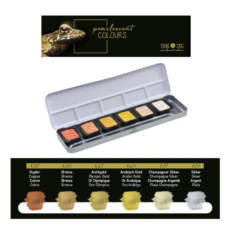 FineTec Metallic & Pealescent Watercolour Sets