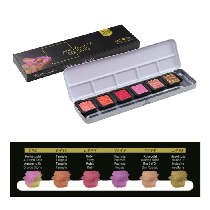 FineTec Metallic & Pealescent Watercolour Sets