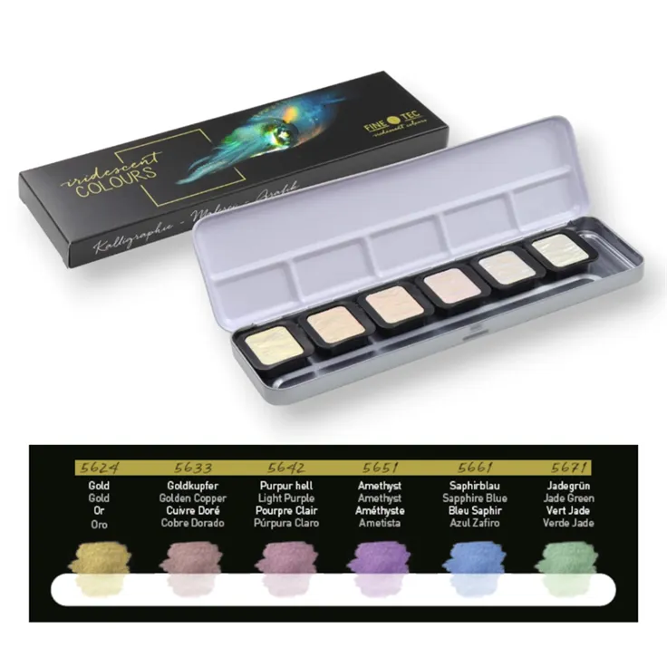 FineTec Metallic & Pealescent Watercolour Sets