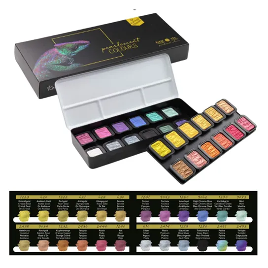FineTec Metallic & Pealescent Watercolour Sets