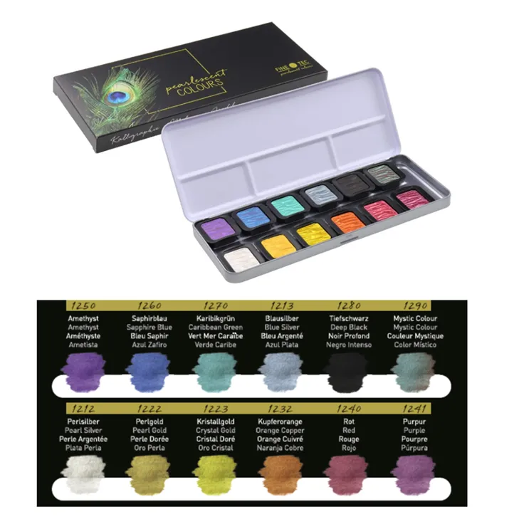 FineTec Metallic & Pealescent Watercolour Sets