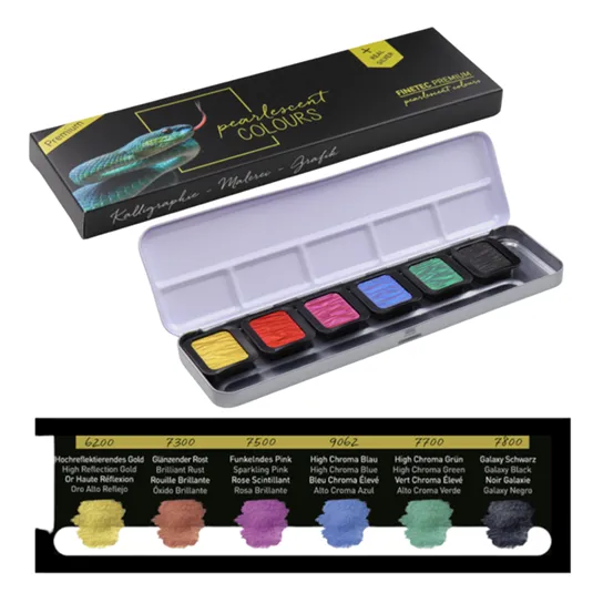 FineTec Metallic & Pealescent Watercolour Sets