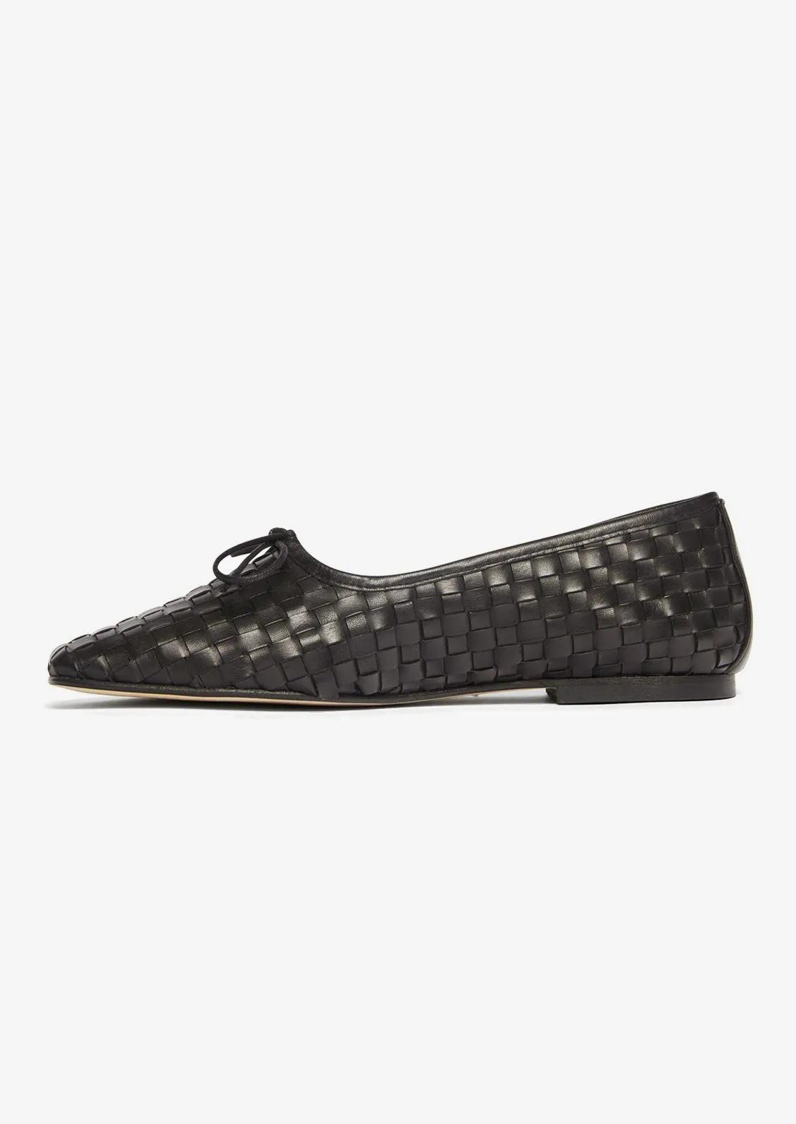 Jada Woven Leather Ballet Flat