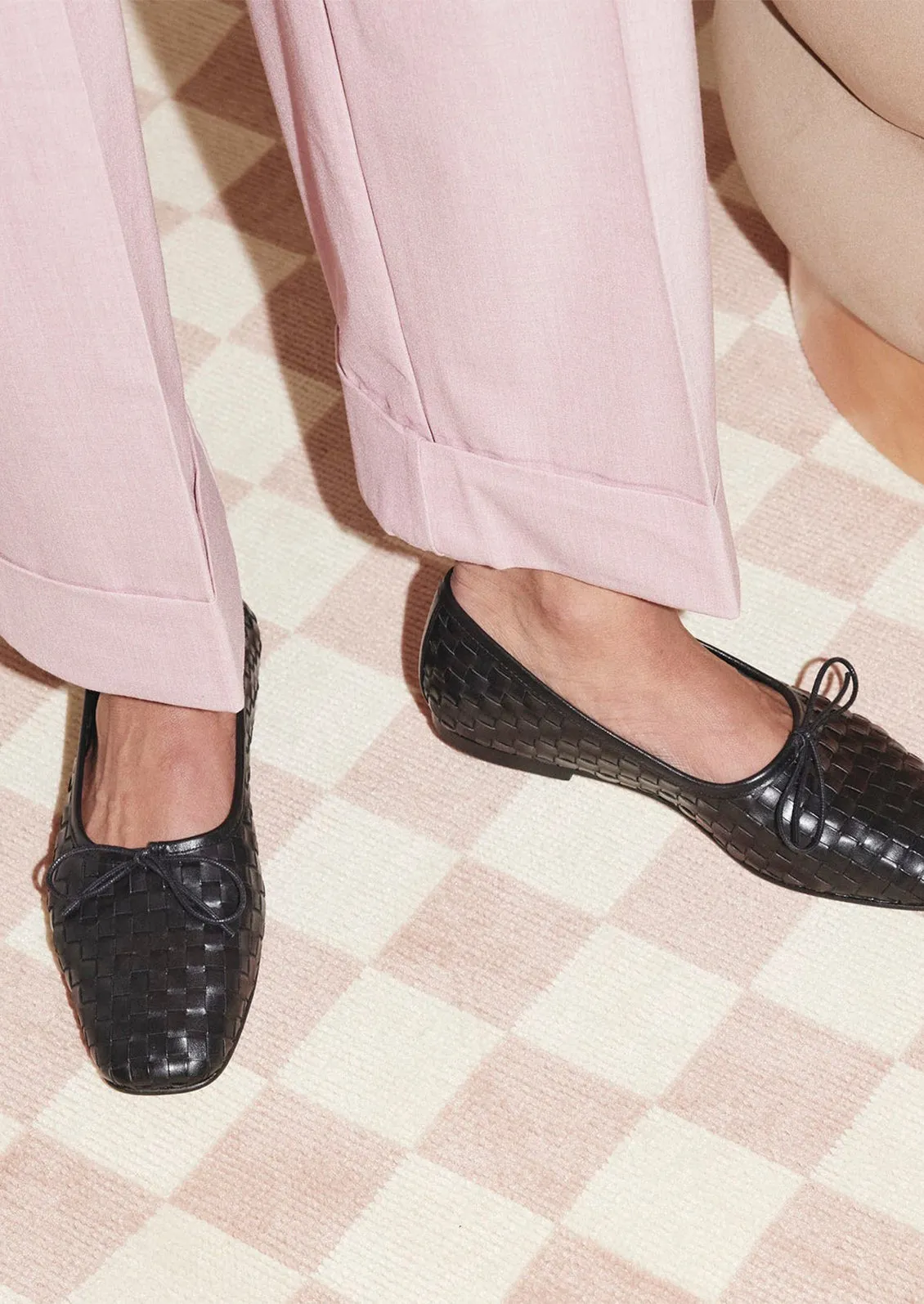 Jada Woven Leather Ballet Flat