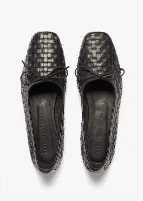 Jada Woven Leather Ballet Flat