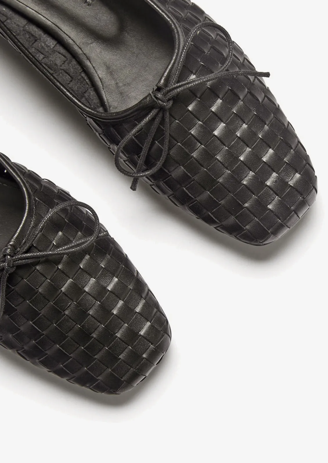 Jada Woven Leather Ballet Flat