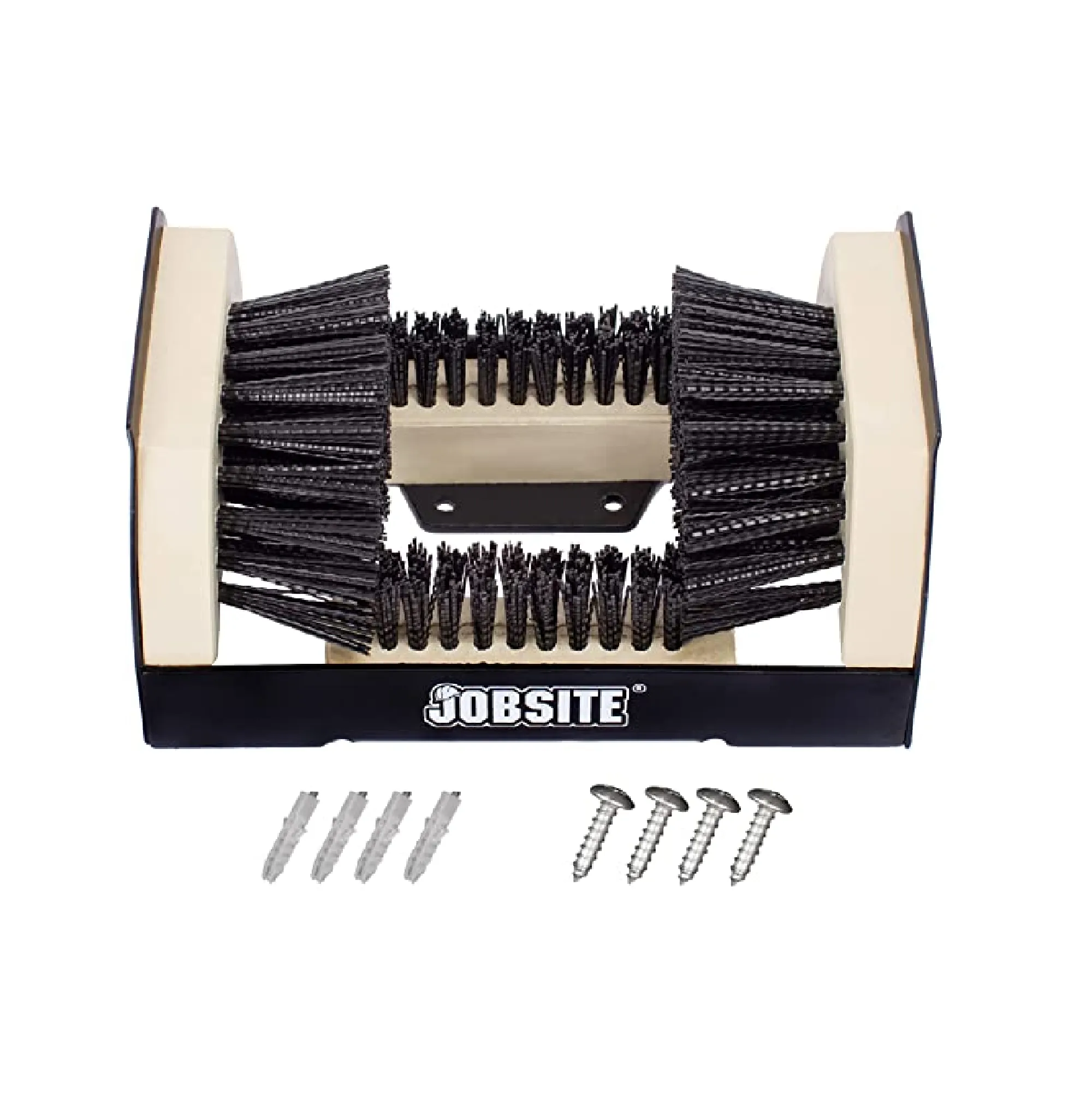 JobSite The Original Boot Scrubber - All Weather Industrial Shoe Cleaner & Scraper Brush