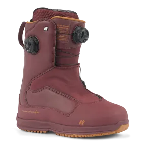 K2 Taro Tamai Snowsurfer  Snowboard Boots in Dark Red 2024