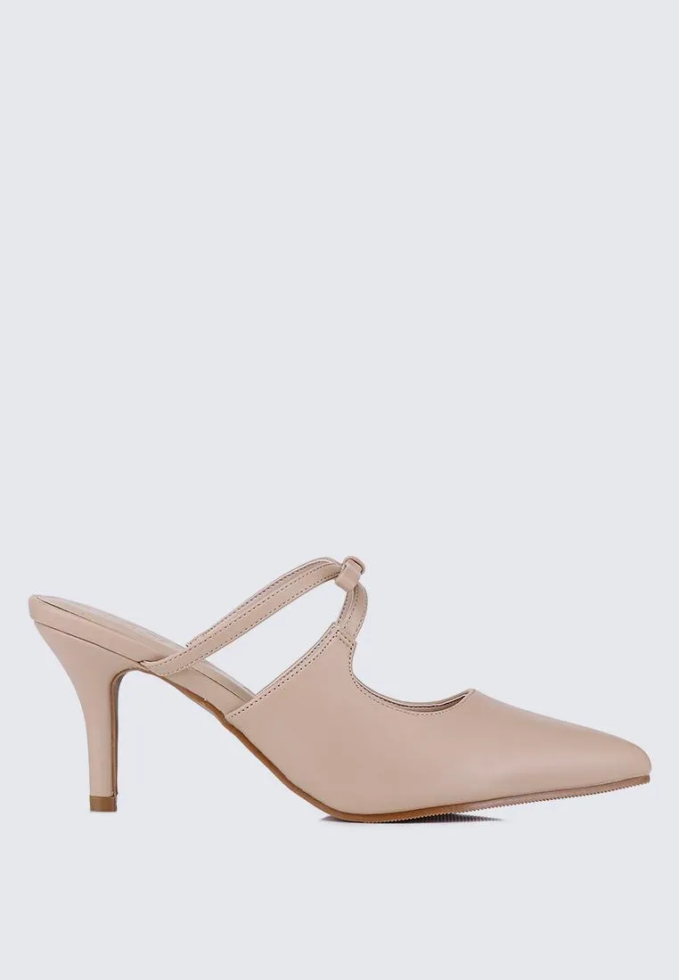 Levia Comfy Heels In Nude