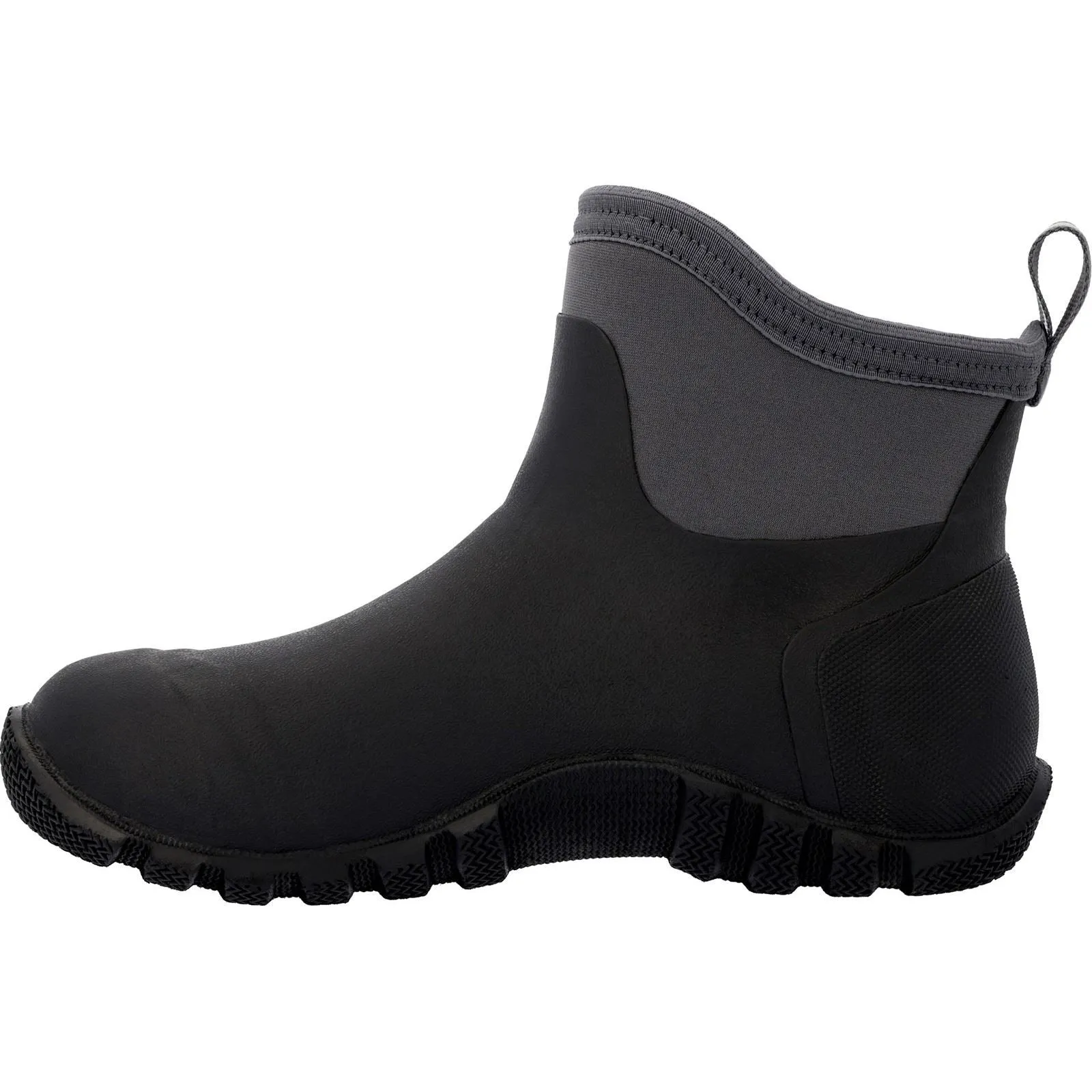 Muck Boots Edgewater Classic 6� Ankle Black Rubber Male Textile/Weather Wellingtons