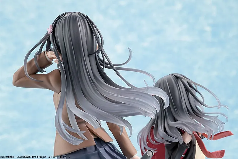 Rascal Does Not Dream Of A Knapsack Kid PVC Statue Mai Sakurajima High School Graduation Ver. & Knapsack Kid 19 Cm