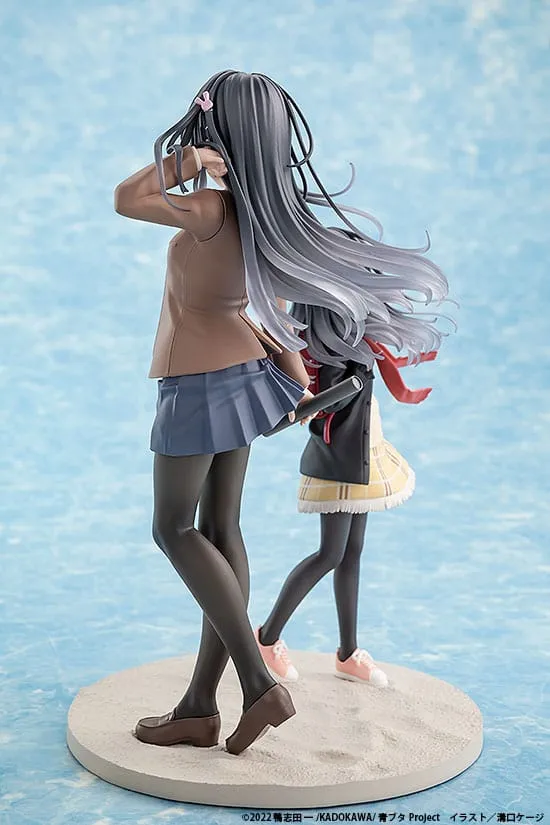 Rascal Does Not Dream Of A Knapsack Kid PVC Statue Mai Sakurajima High School Graduation Ver. & Knapsack Kid 19 Cm