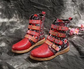 Retro Leather Boots