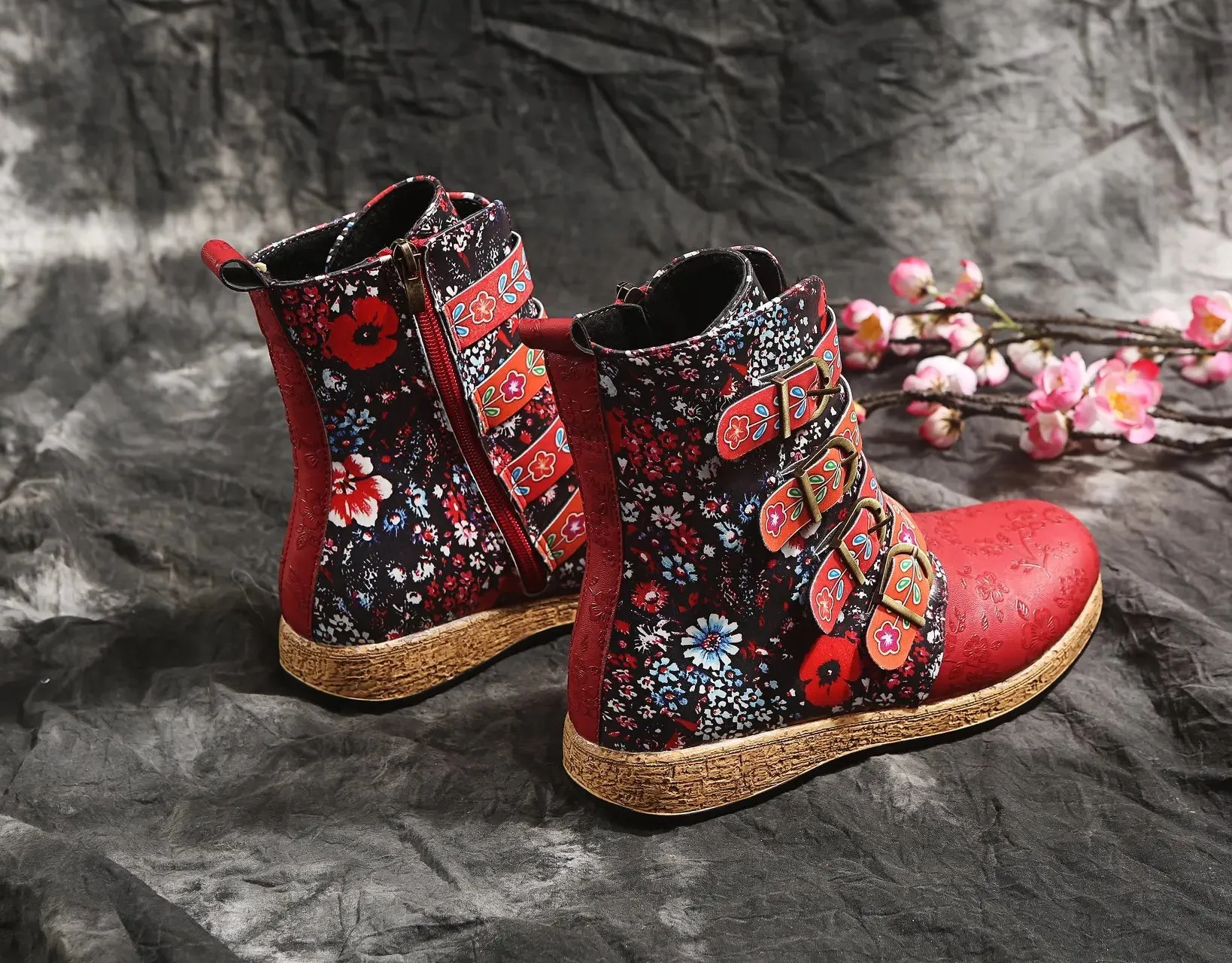 Retro Leather Boots