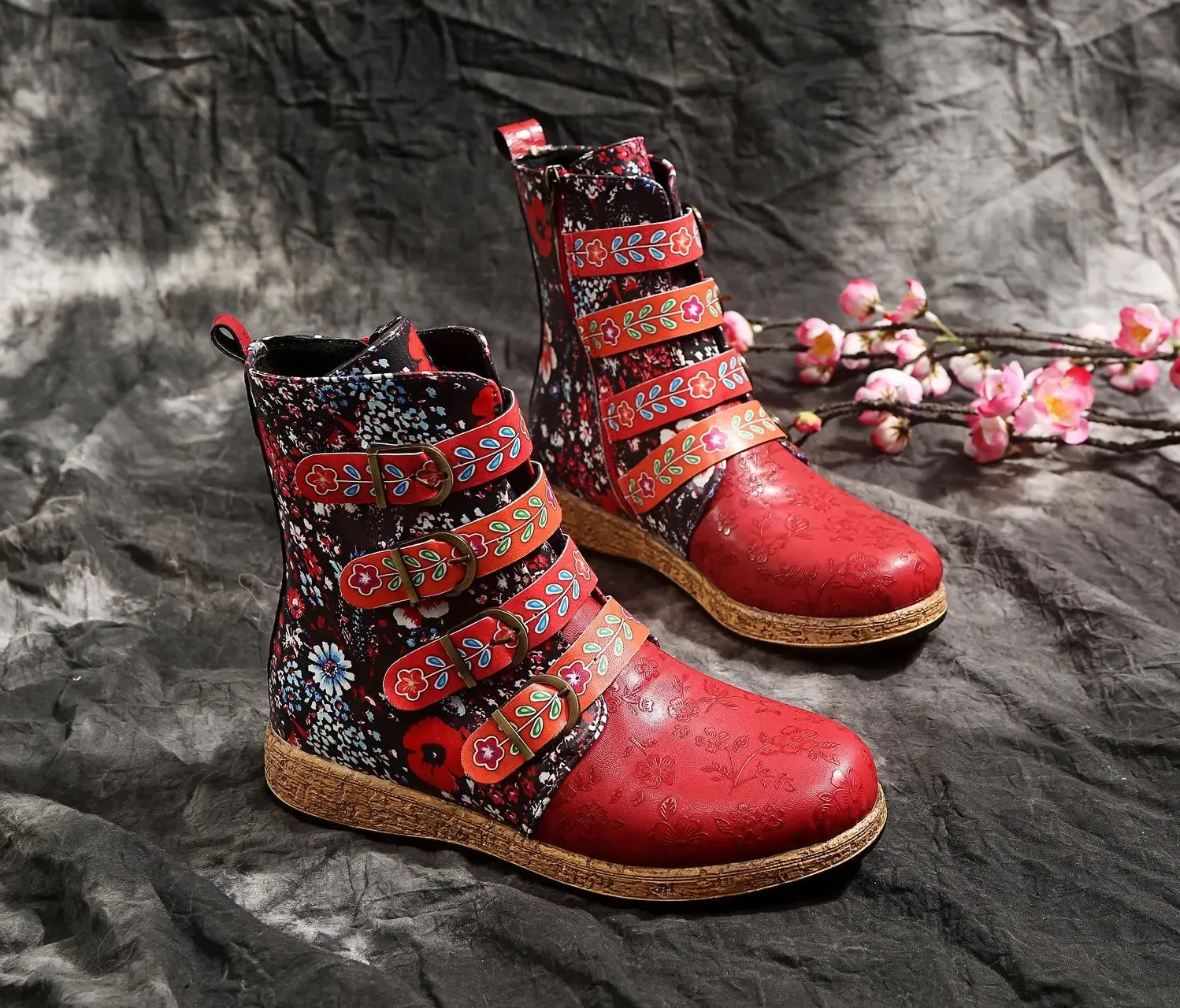 Retro Leather Boots