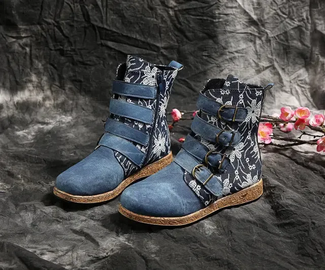 Retro Leather Boots
