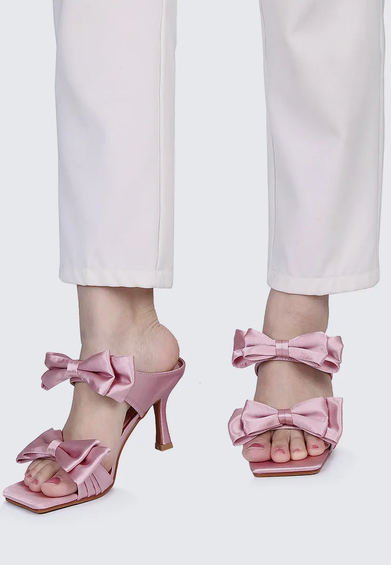 Sabrina Comfy Heels In Pink