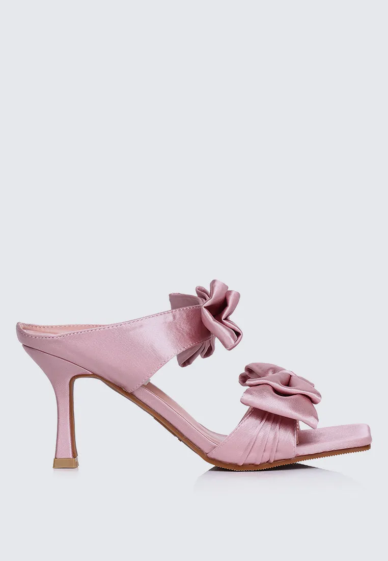 Sabrina Comfy Heels In Pink