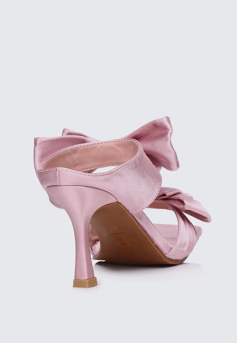 Sabrina Comfy Heels In Pink
