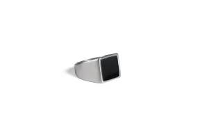 Sculpted Square Gem Ring