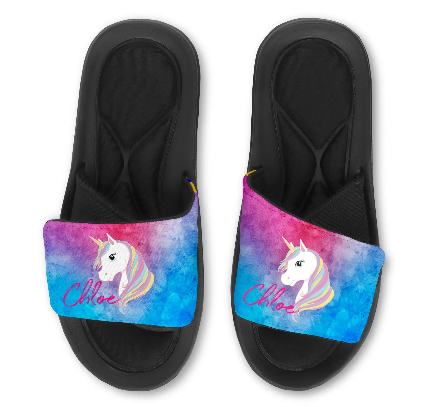Unicorn Custom Slides / Sandals - Watercolor
