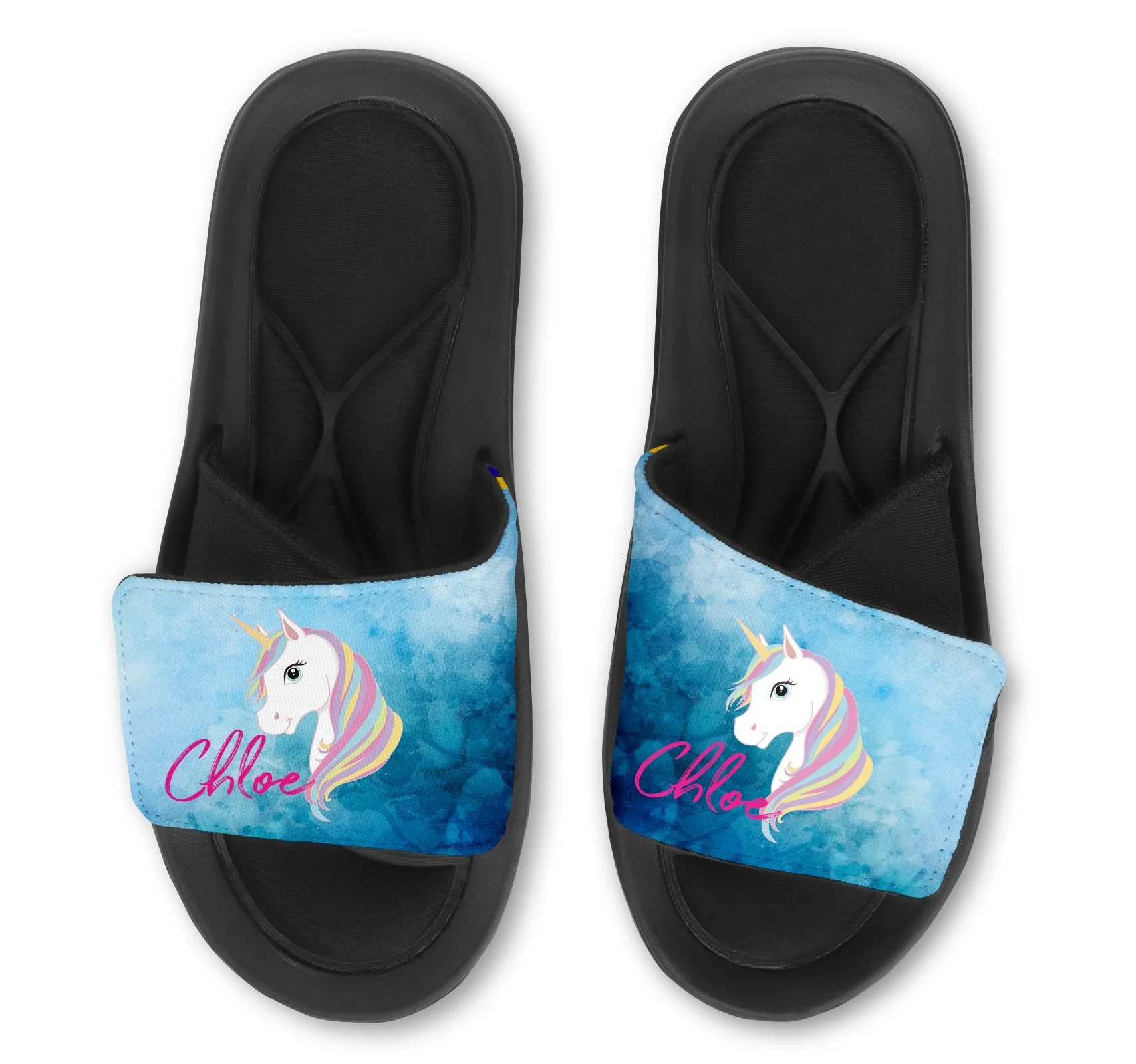 Unicorn Custom Slides / Sandals - Watercolor