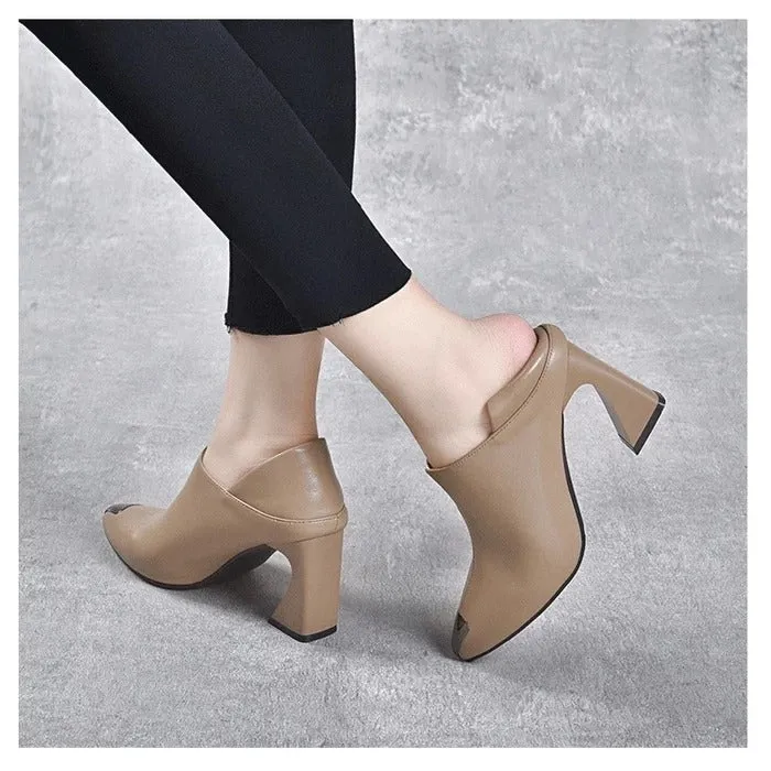 Women Shoes Horse Shoes Pointed Toe Shoes Pointed Toe High Heel Single Shoes Deep Mouth Fashion Women High Heels   B191270