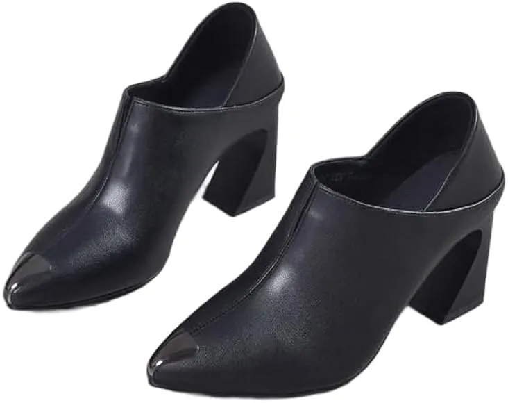 Women Shoes Horse Shoes Pointed Toe Shoes Pointed Toe High Heel Single Shoes Deep Mouth Fashion Women High Heels   B191270