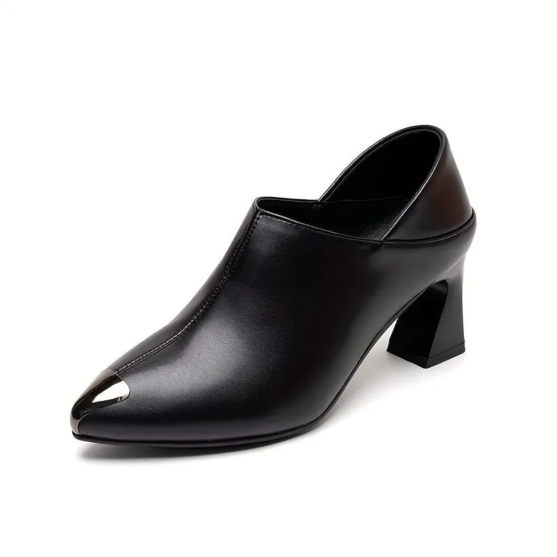 Women Shoes Horse Shoes Pointed Toe Shoes Pointed Toe High Heel Single Shoes Deep Mouth Fashion Women High Heels   B191270